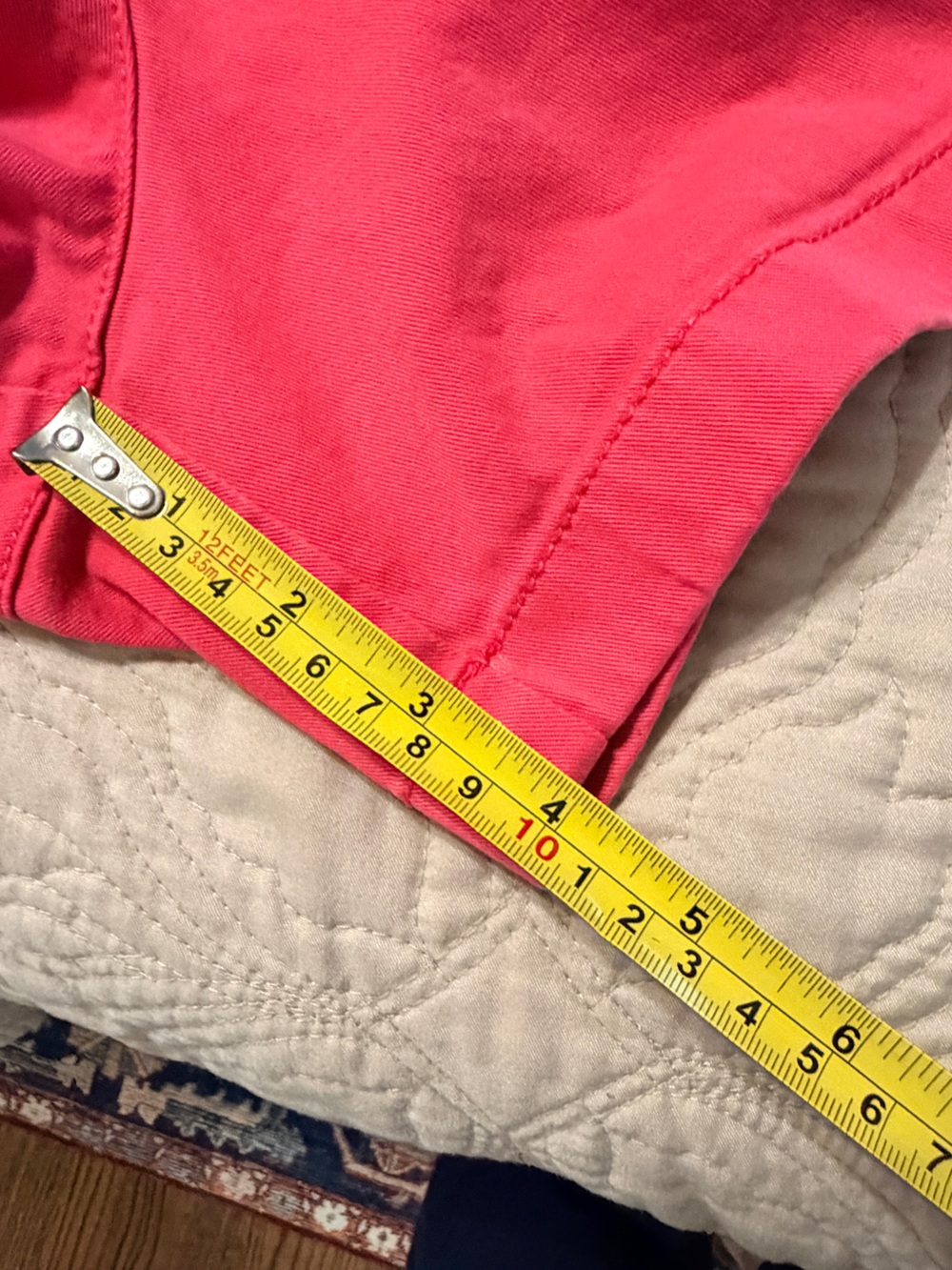 J.Crew Chino Shorts Bright Pink Size 16 Mid Rise Cotton Summer - Picture 7 of 7